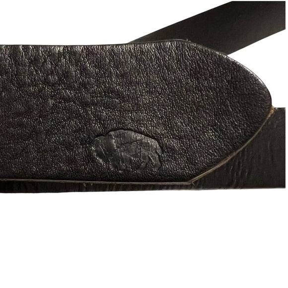 BUFFALO David Bitton Genuine Leather Belt in Black Men's Size XL - Picture 6 of 8